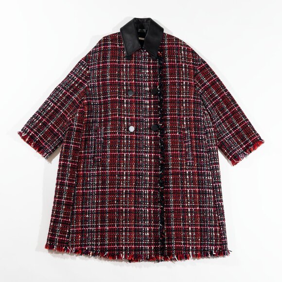 Alexander McQueen plaid woven multicolor coat - Picture 1 of 7